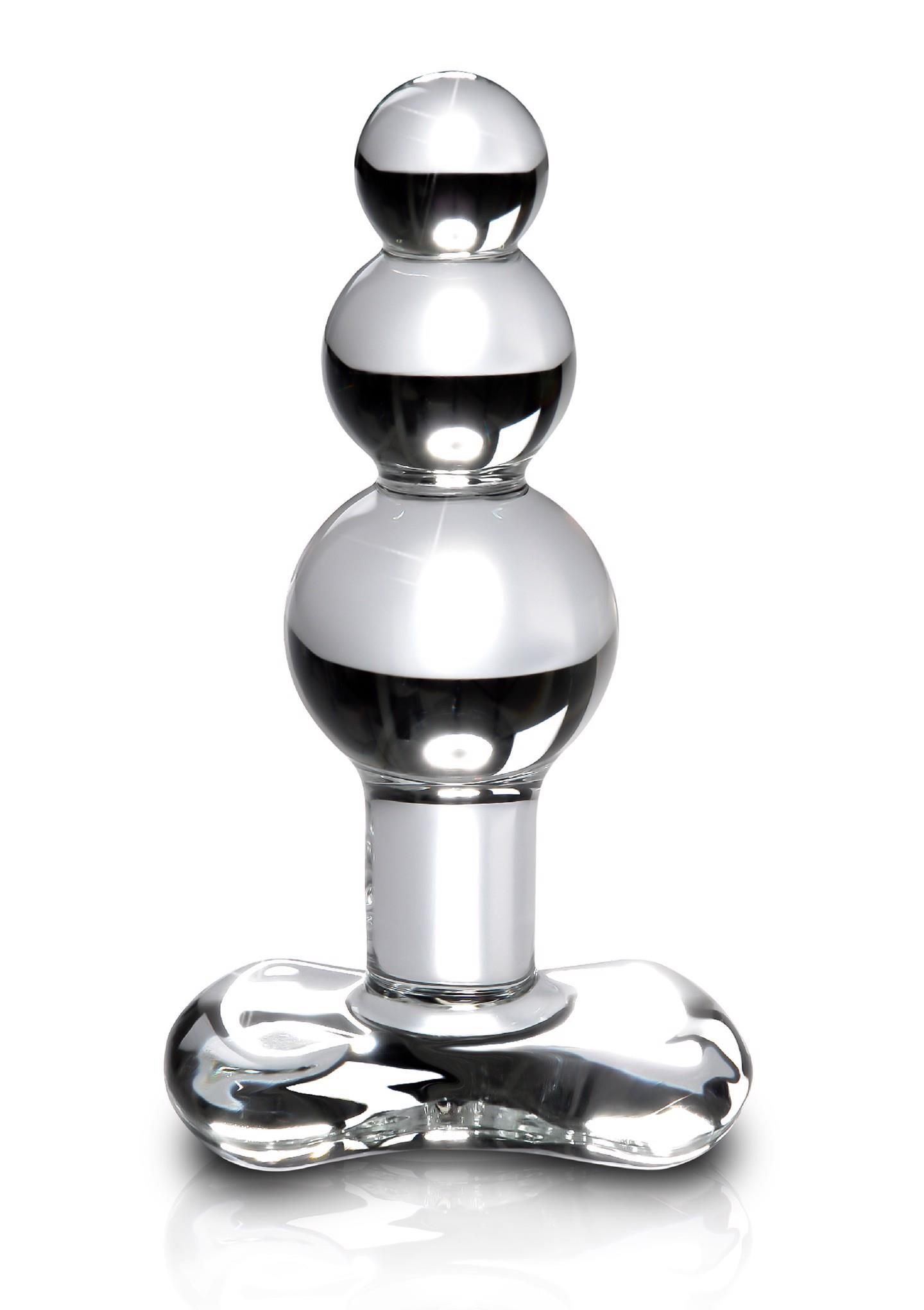 Korek analny Pipedream Icicles No 47 Clear, 9,5 cm (przezroczysty)