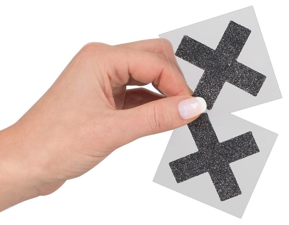 Наклейки на соски Cottelli Collection Nipple Sticker X (черный)