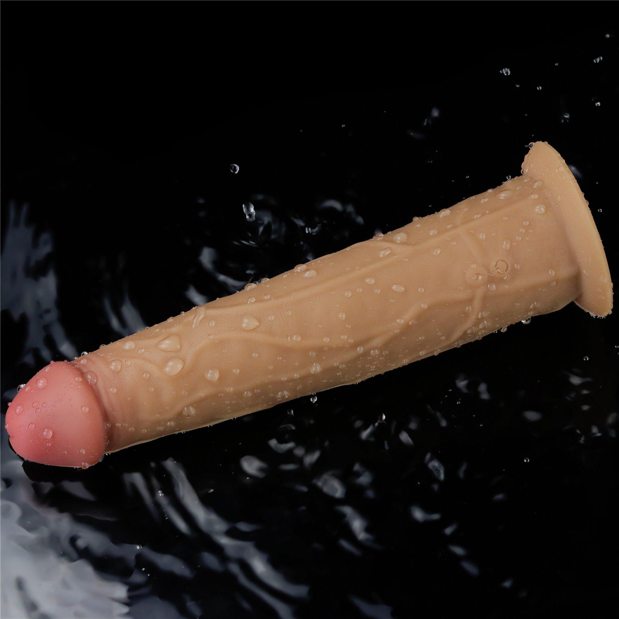 Реалистичный вибратор LoveToy Nature Cock, 23 см (телесный)