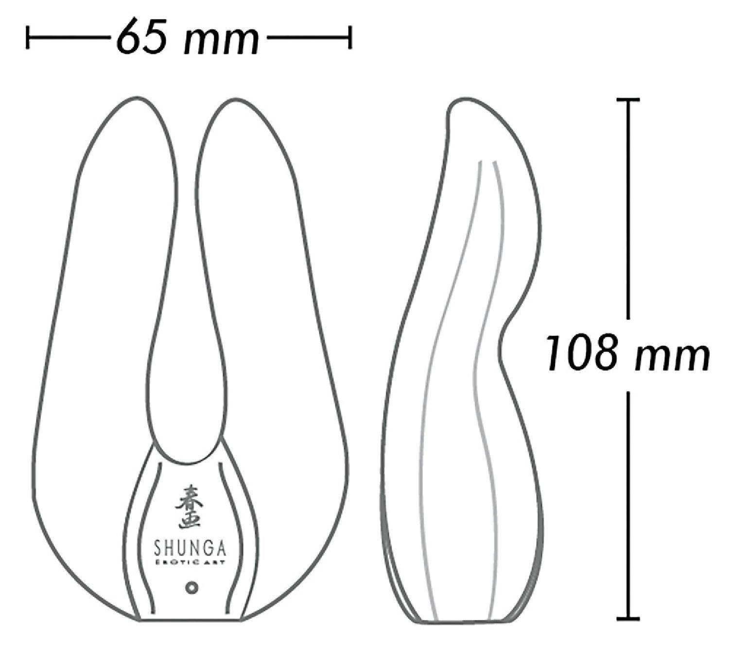 Вібратор Shunga Aiko Intimate, 10.8 см (чорний)