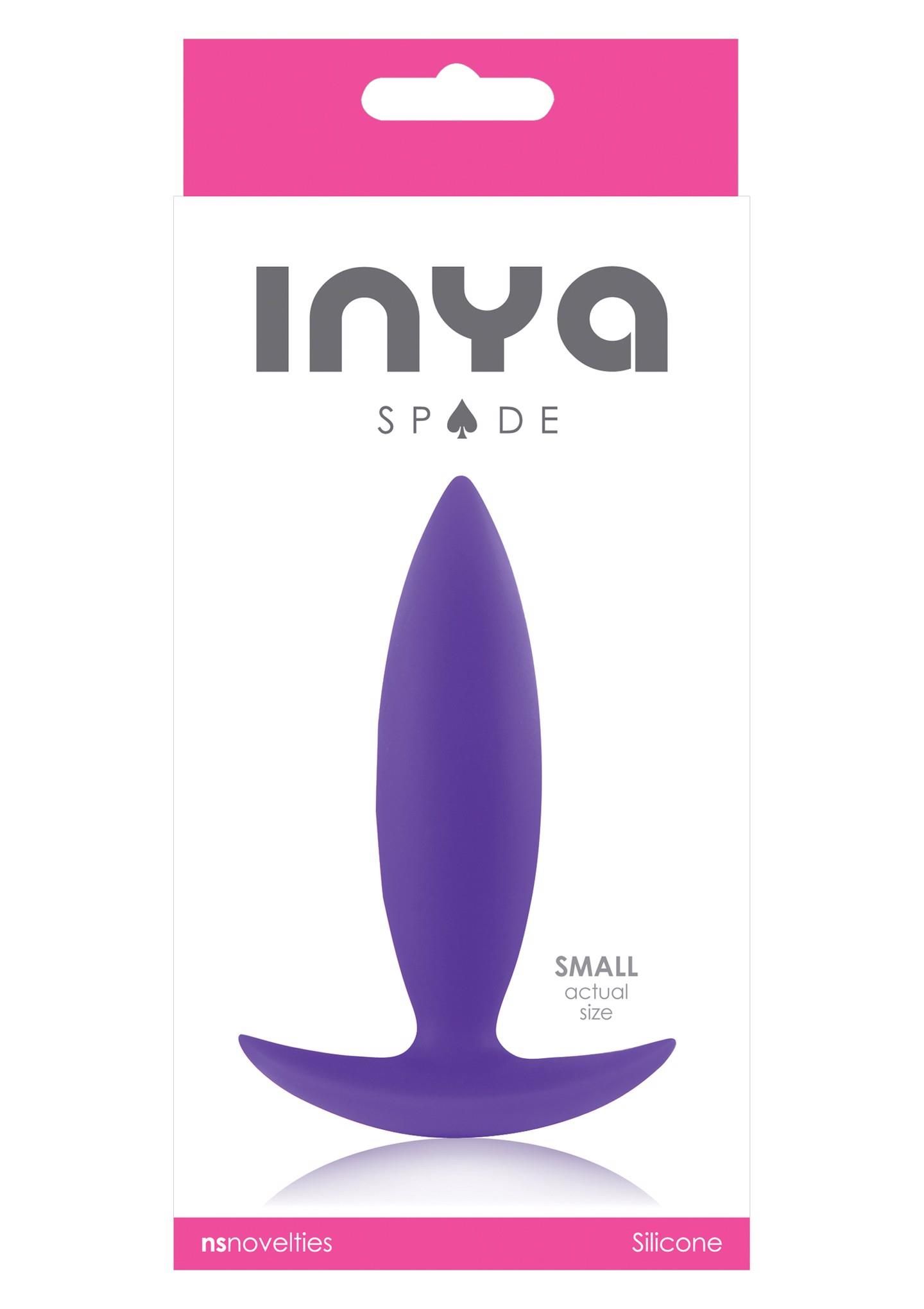Korek analny Ns Novelties Inya Spades Small, 10 cm (fioletowy)