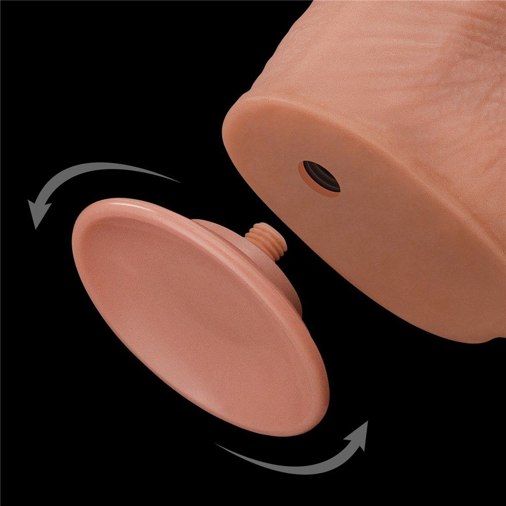 Фаллоимитатор LoveToy Sliding-Skin Dual Layer Dong King Sized, 34 см (телесный)