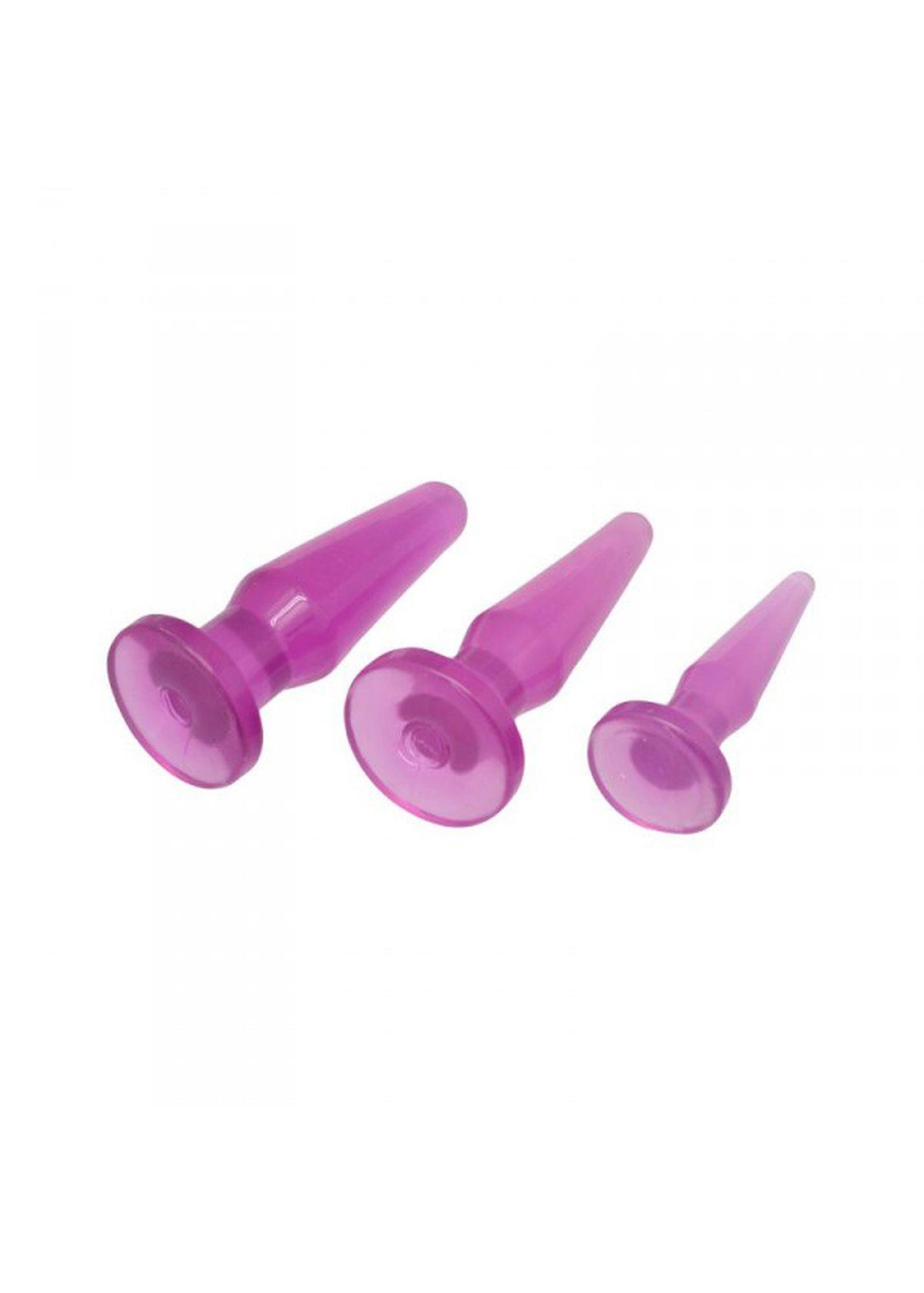 Toyz4lovers Anal Plug 3 Sizes - Korek analny, Fioletowy, 12.4 cm