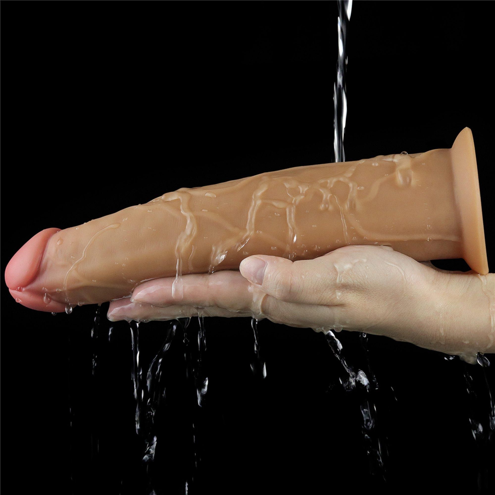 Реалистичный вибратор LoveToy Nature Cock, 23 см (телесный)