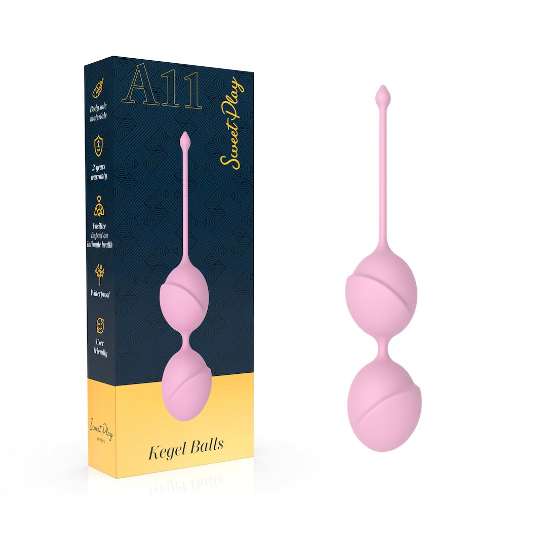Вагинальные шарики Erospace Sweet Play A11, 19,6 см (розовый)