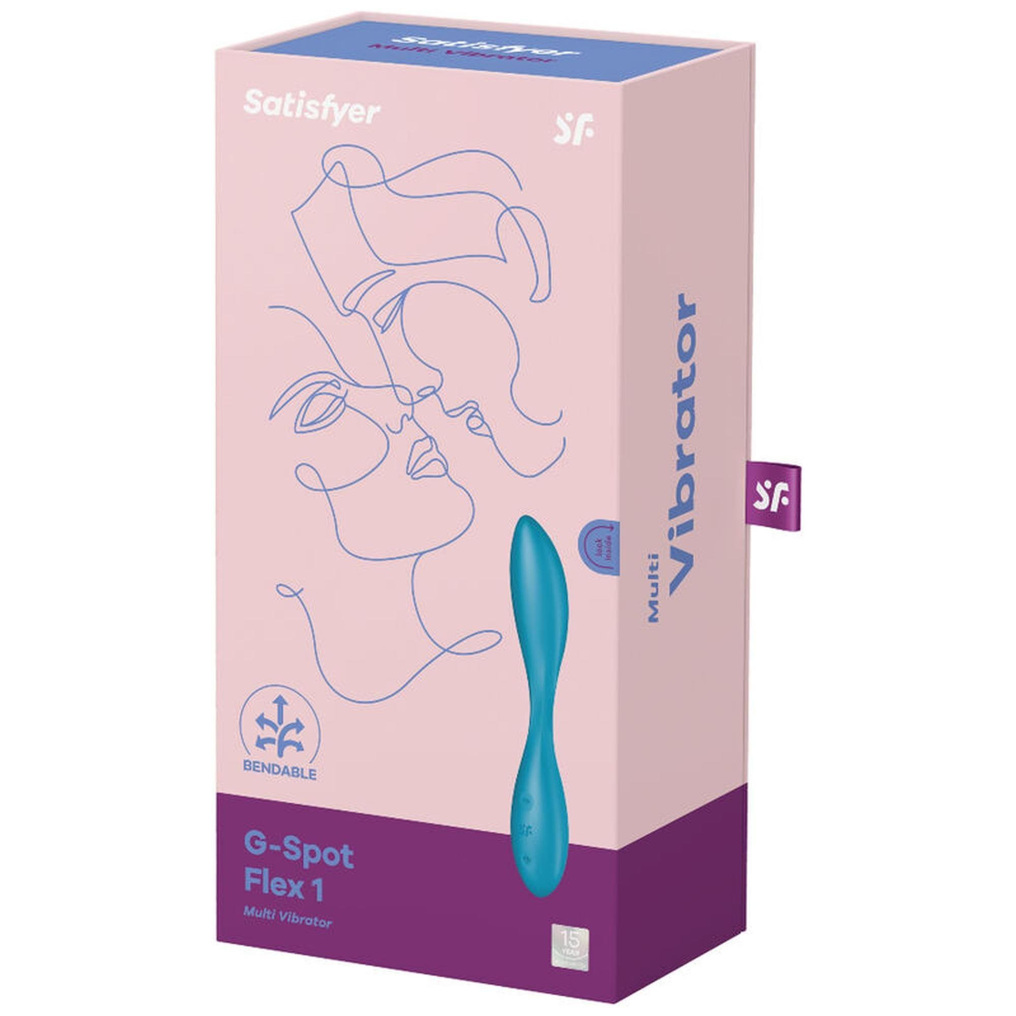 Вибратор Satisfyer G-Spot Flex 1, 19.5 см (голубой)