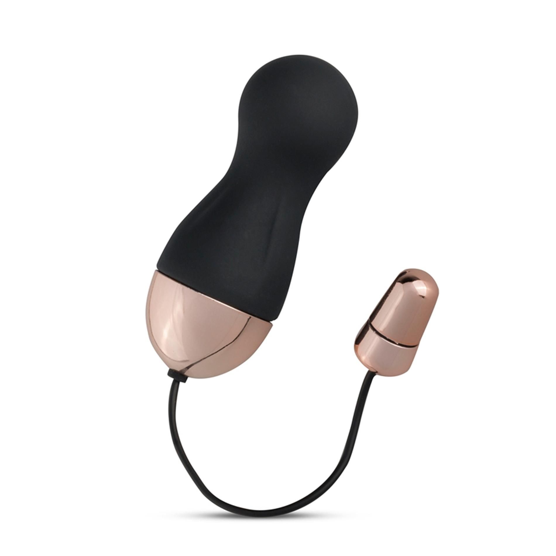 Wibrujące jajeczko Teazers Egg With Remote, 8 cm (czarny)