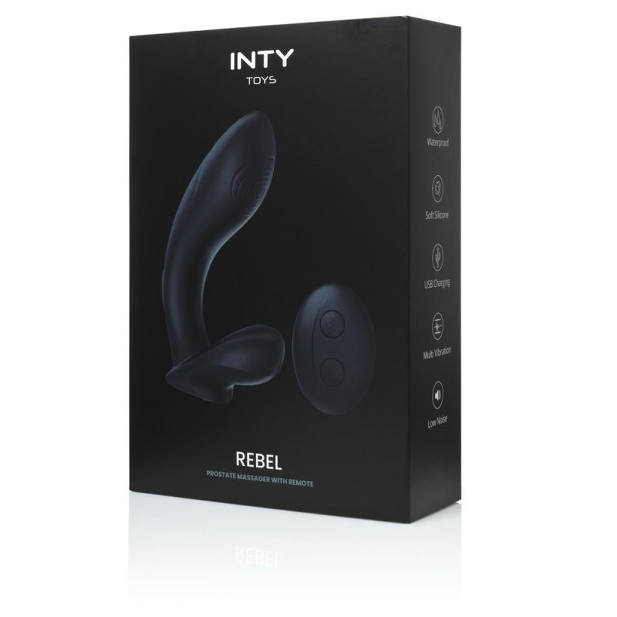 INTY Toys Rebel - Stymulator prostaty, Czarny, 20 cm