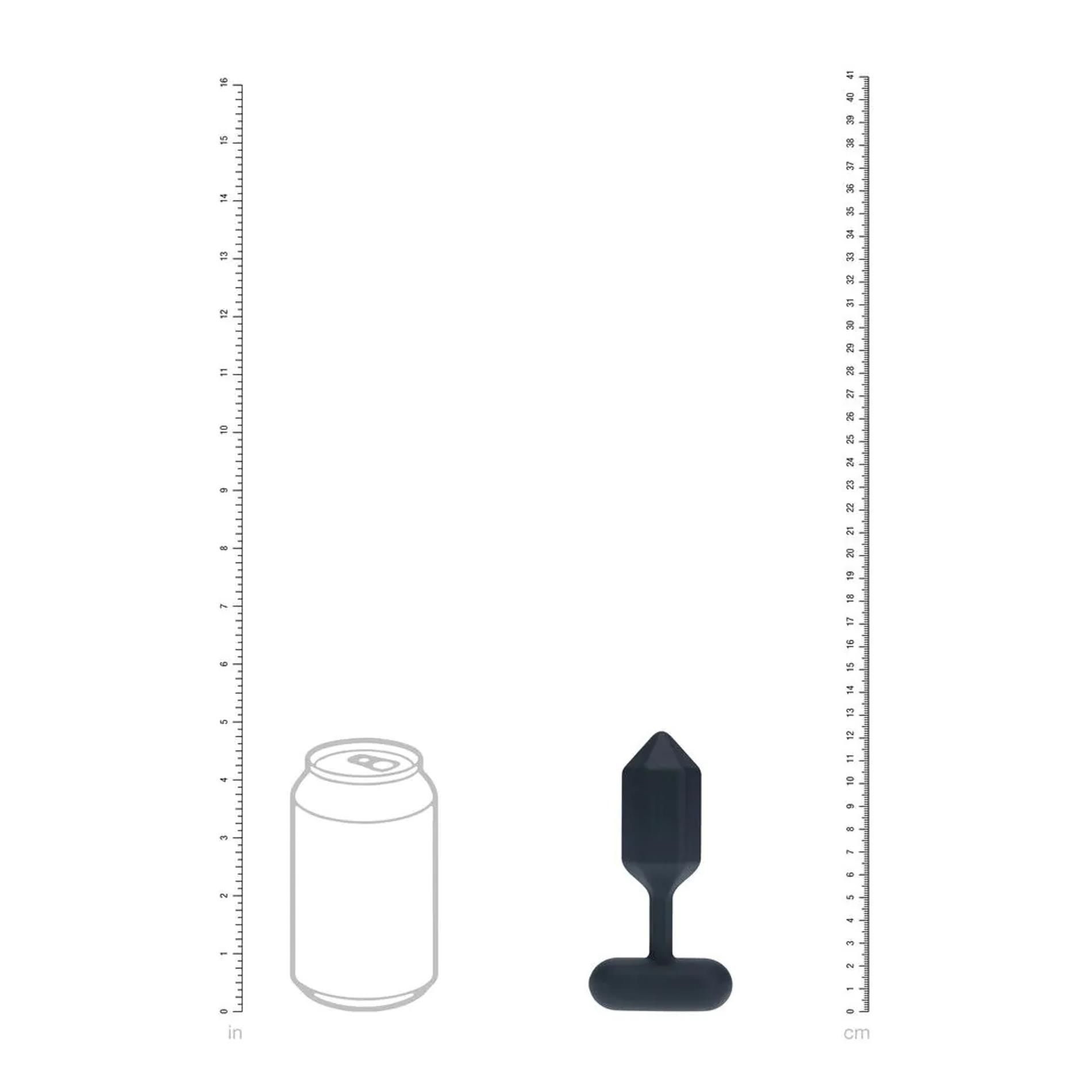 Korek analny Levelz Hexagonal Anal Plug M, 12.3 cm (czarny)