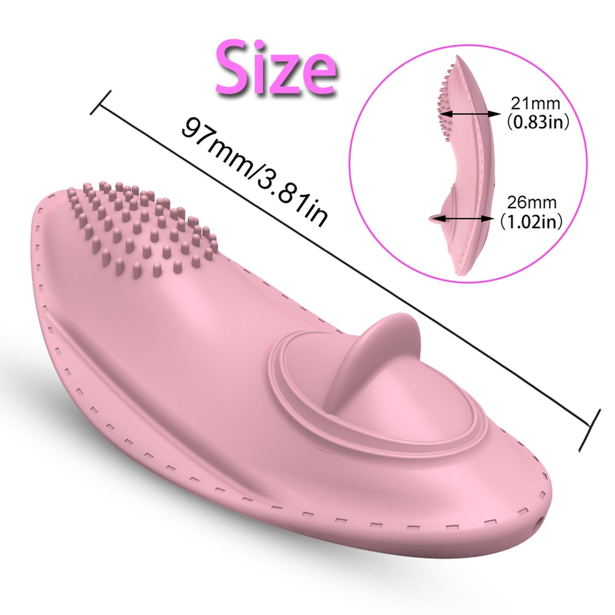 Вибратор для клитора Boss Series Strap On Vibrator 01 (светло-розовый)