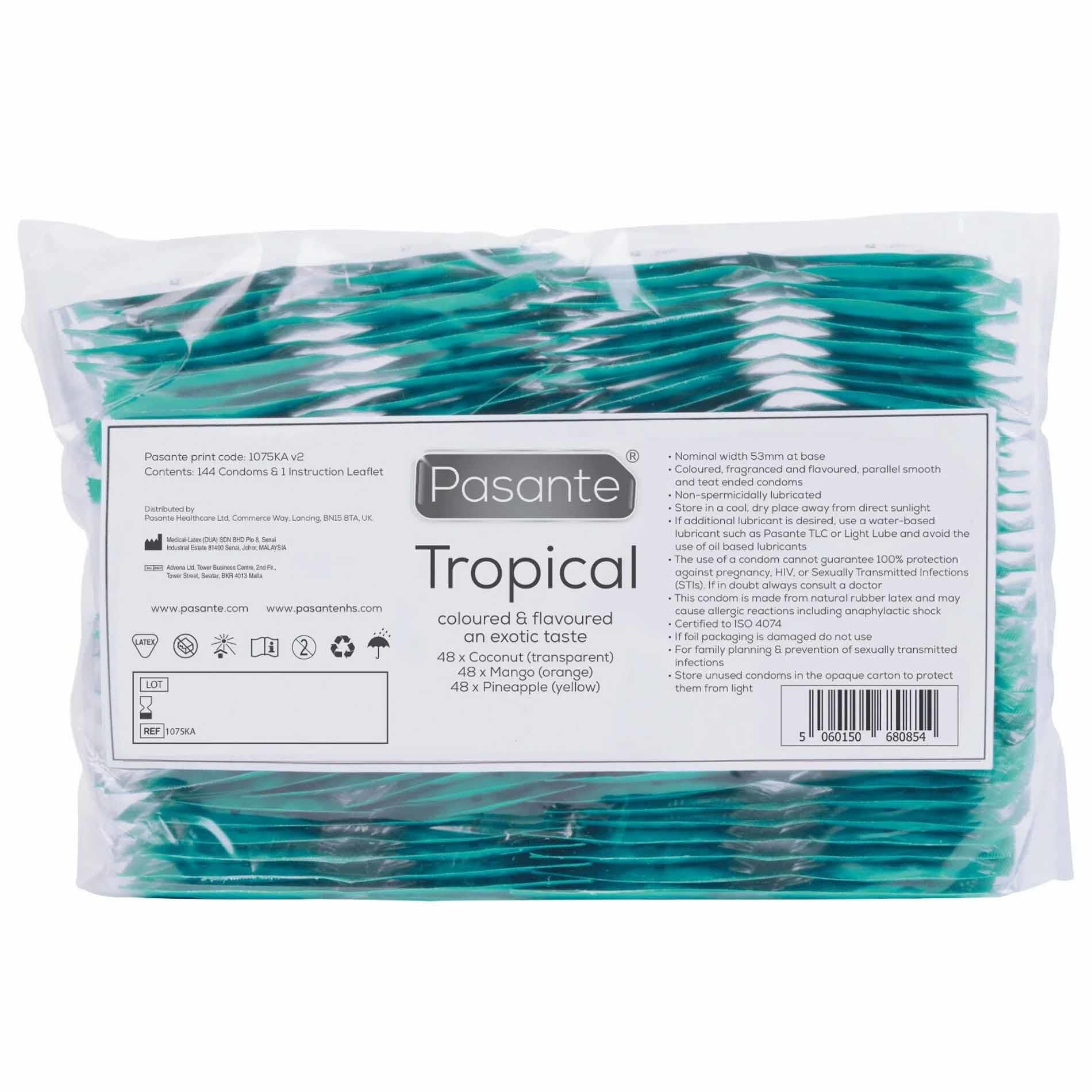 Презервативы Pasante Tropical, 144 шт