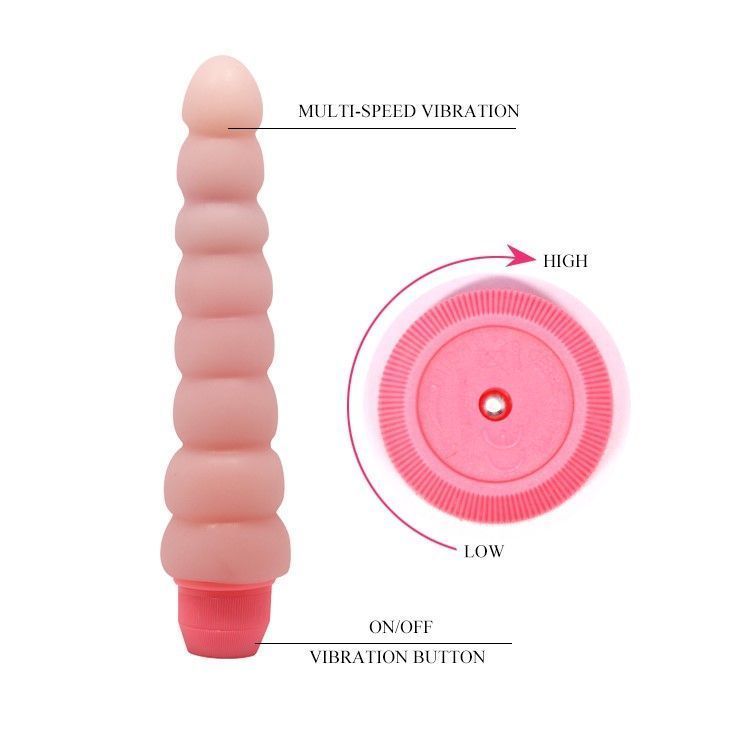 Вибратор Flexi Vibe Sensual Spine, 19 см (телесный)