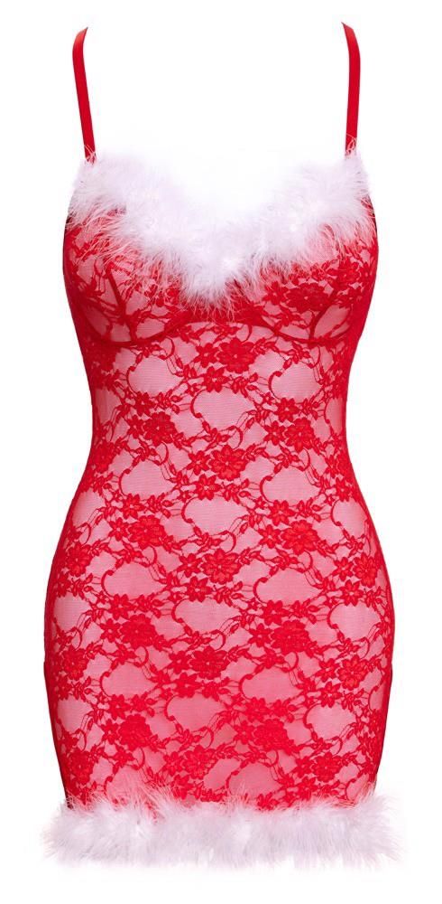 Сорочка Cottelli Lingerie X-Mas, L/XL (красный)