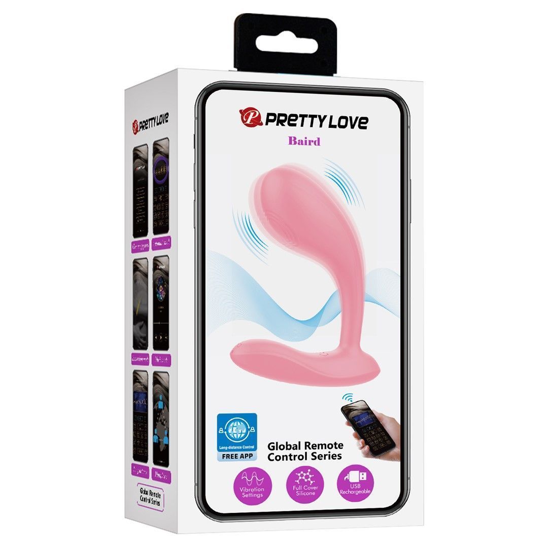 Вібратор у трусики Pretty Love Baird, 10,8 см (рожевий)