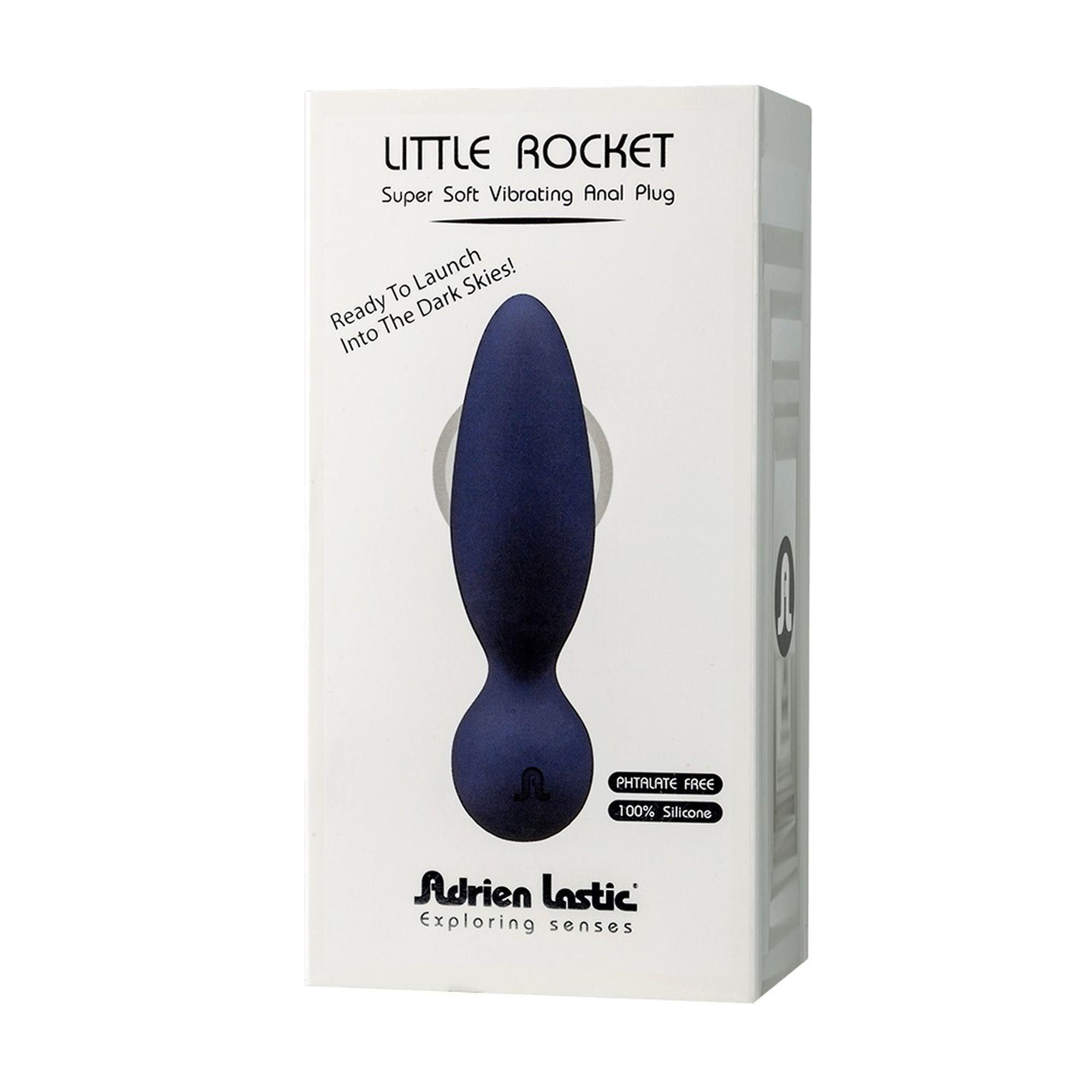 Korek analny Adrien Lastic Little Rocket, 13 cm (niebieski)