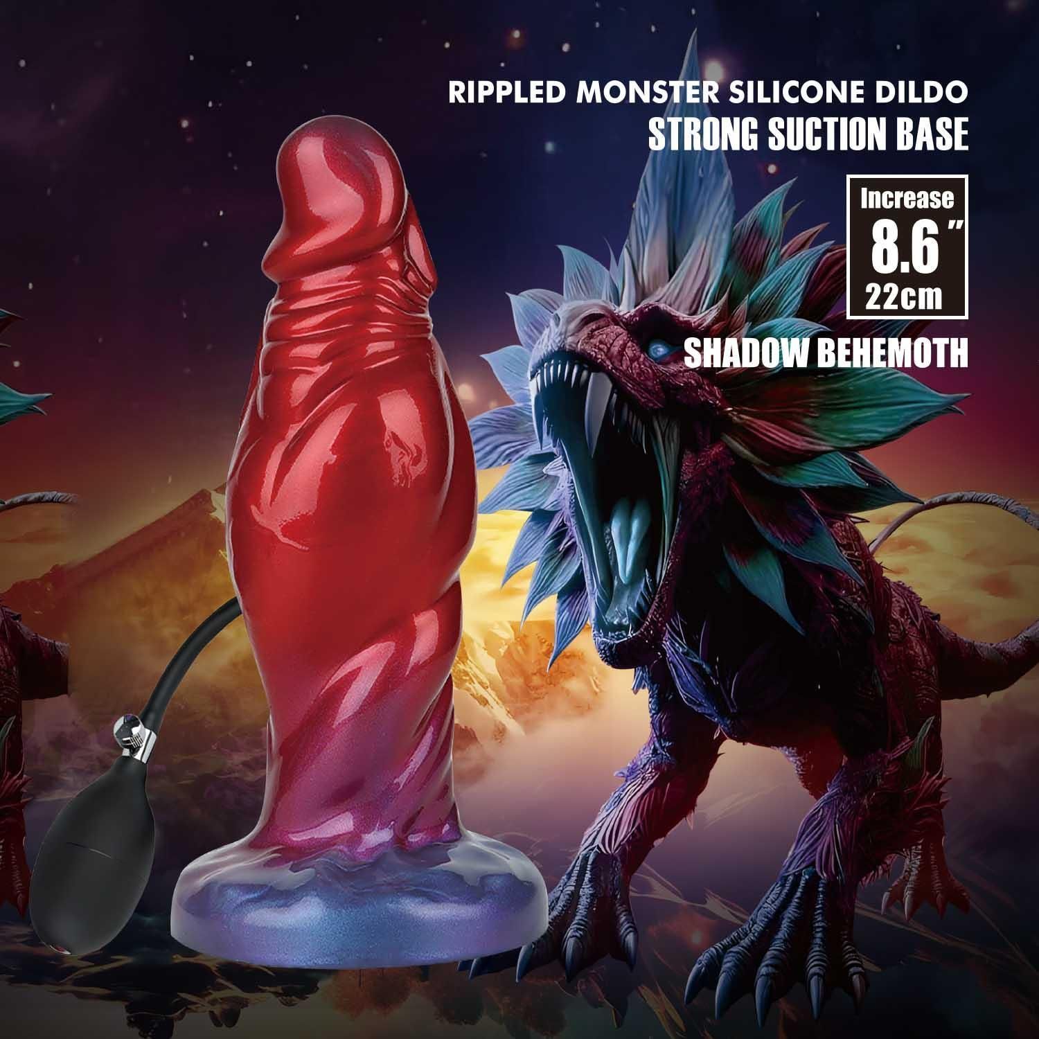 Фаллоимитатор Power Monsters Shadow Behemoth, 22 см (красный)