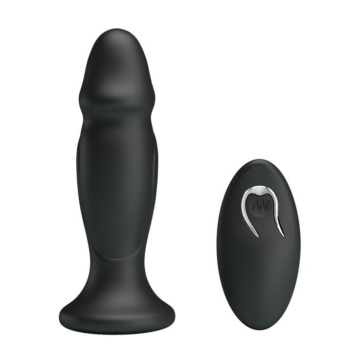 Korek analny Mr.Play Vibrating Anal Plug, 12,4 cm (czarny)