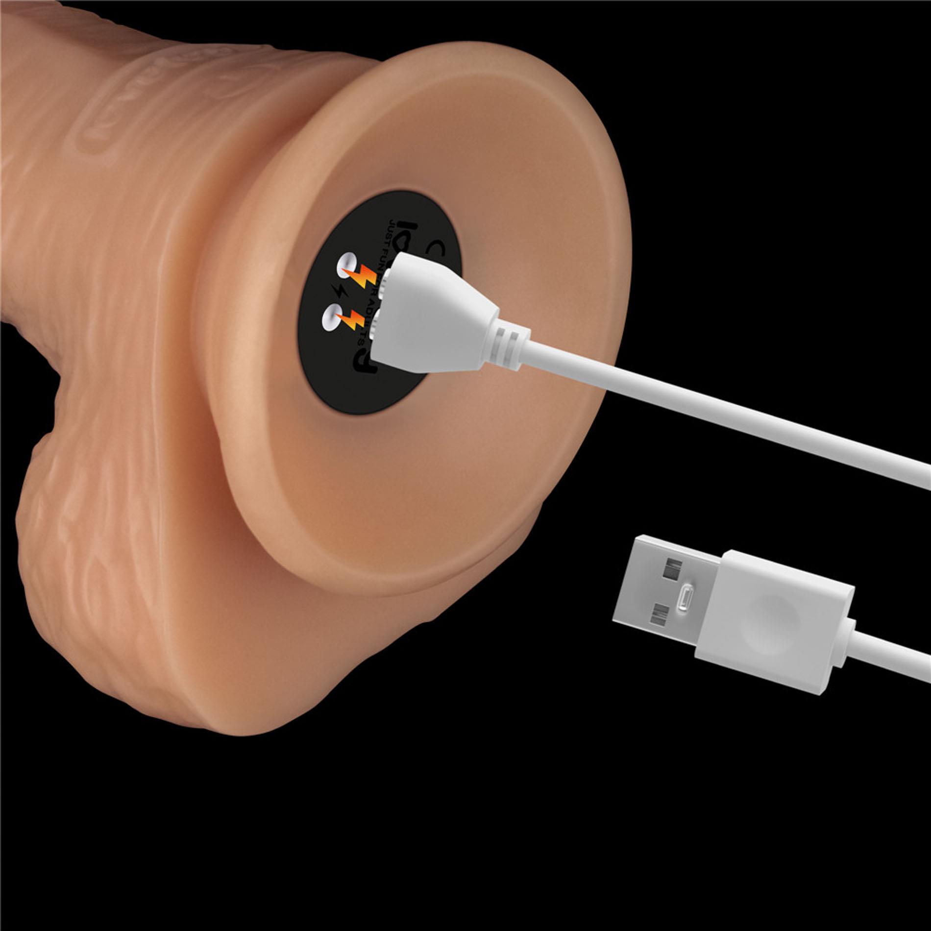 Вибратор Lovetoy Power Basics Cock 8.5'', 21.6 см (телесный)