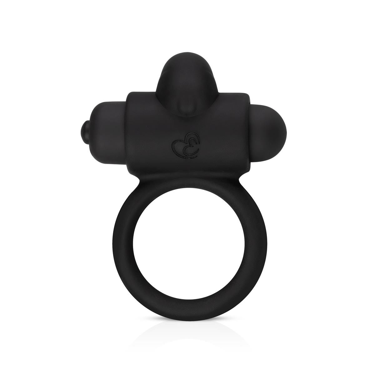 Эрекционное кольцо EasyToys Bunny Vibe Ring, 7.4 см (черный)
