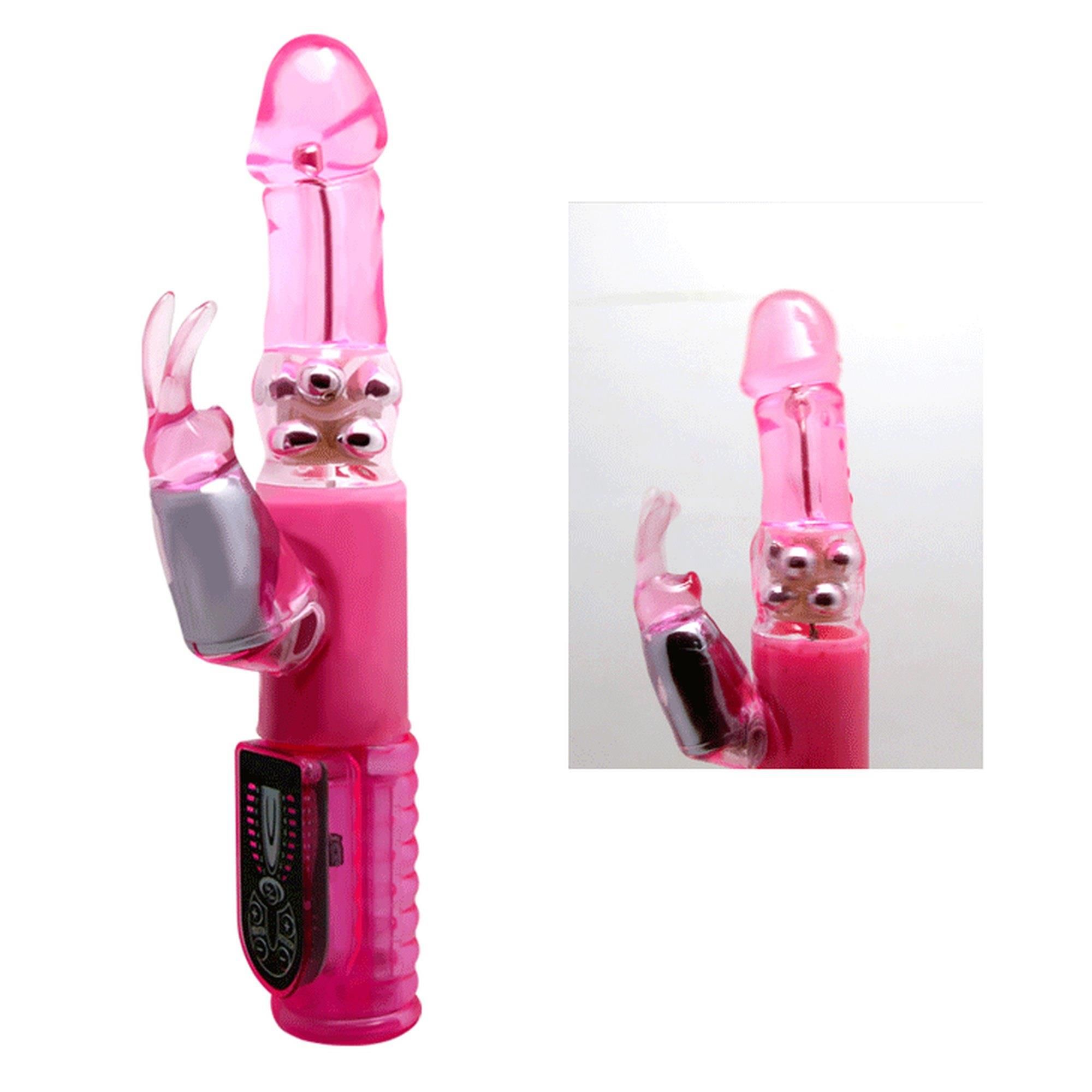Вибратор-кролик Baile Pleasurizer Legend, 25.5 см (розовый)