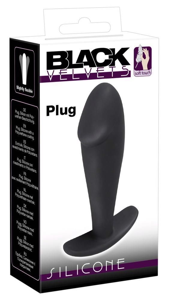 Анальна пробка Orion Black Velvets Butt Plug, 10 см (чорний)