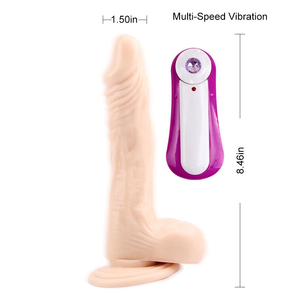 Вибратор Ballsy Super Cock James Deen 8.5", 21.5 см (телесный)