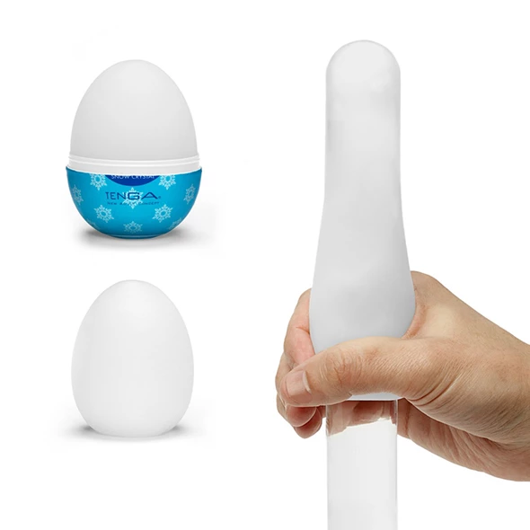 Мастурбатор яйцо Tenga Egg Snow Crystal (белый)