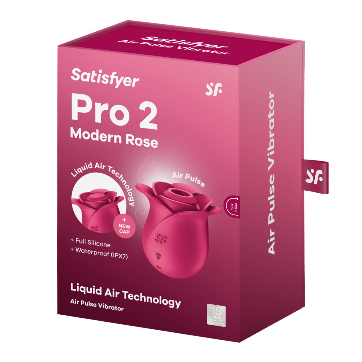 Вакуумный стимулятор клитора с вибрацией Satisfyer Pro 2 Classic Blossom, 7 см (розовый)