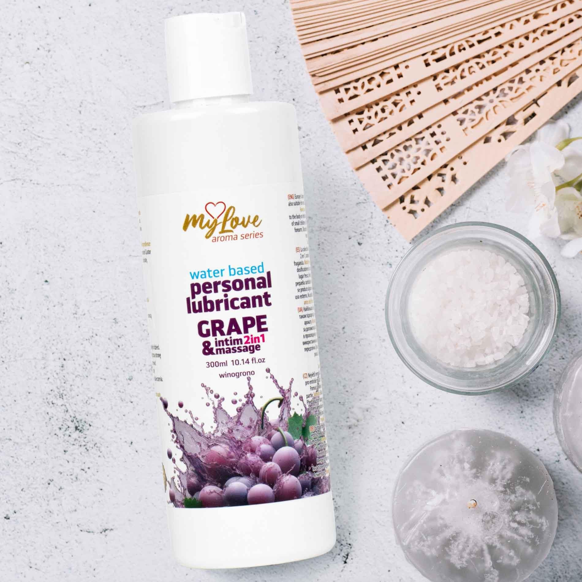 Лубрикант MyLove Aroma Series Intim&Massage 2in1 Grape, 300 мл