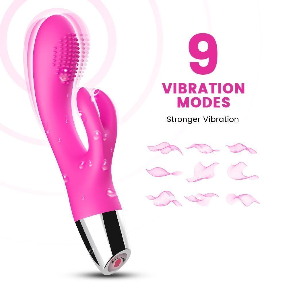 Вибратор-кролик B - Series Joy Rabbit, 20 см (розовый)