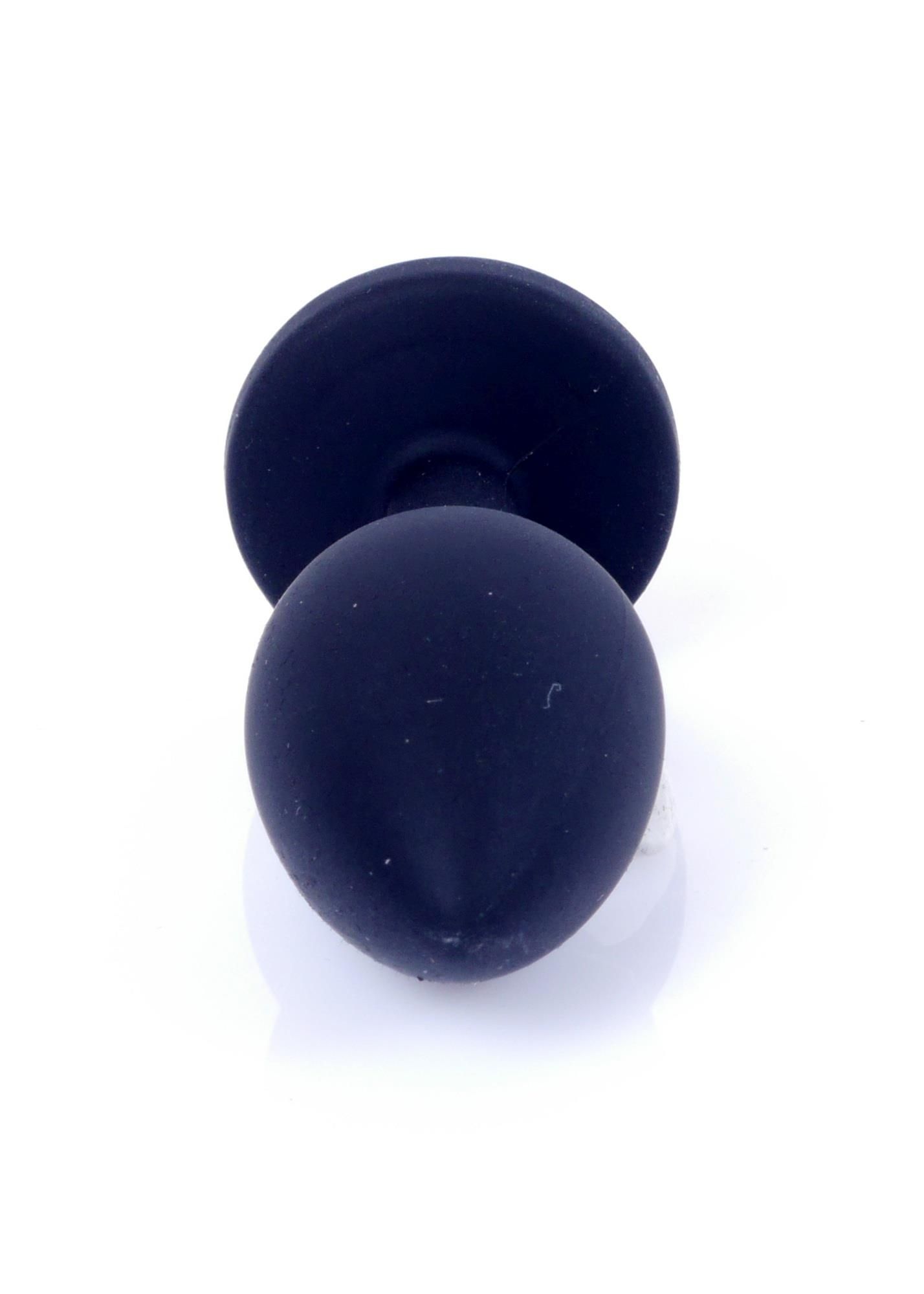 Силіконова анальна пробка з кристалом Boss Plug Jewellery, 8 см (рожевий)