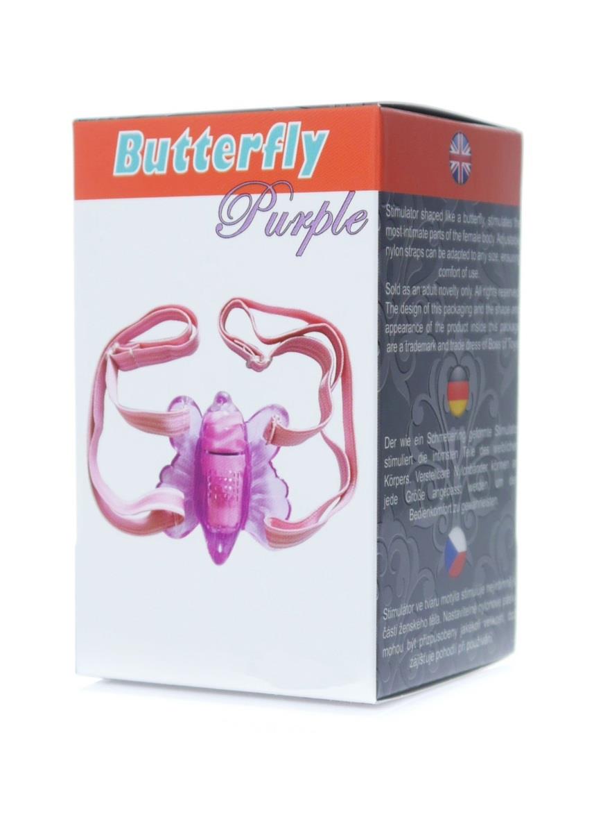 Вібратор для клітора B-Series EasyLove Butterfly (фіолетовий)