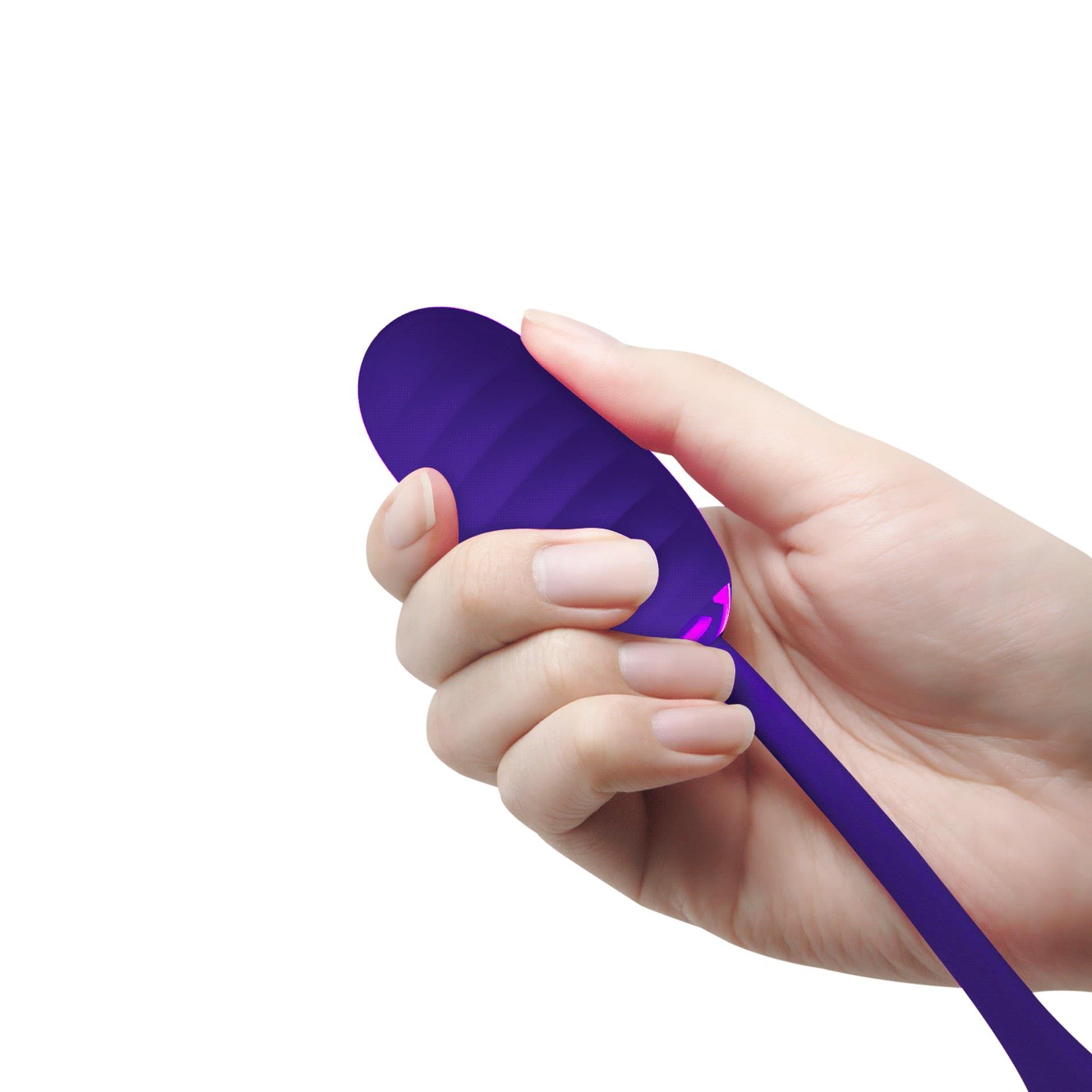 Виброяйцо Pretty Love Kirk Super Soft Silicone, 19.7 см (синий)