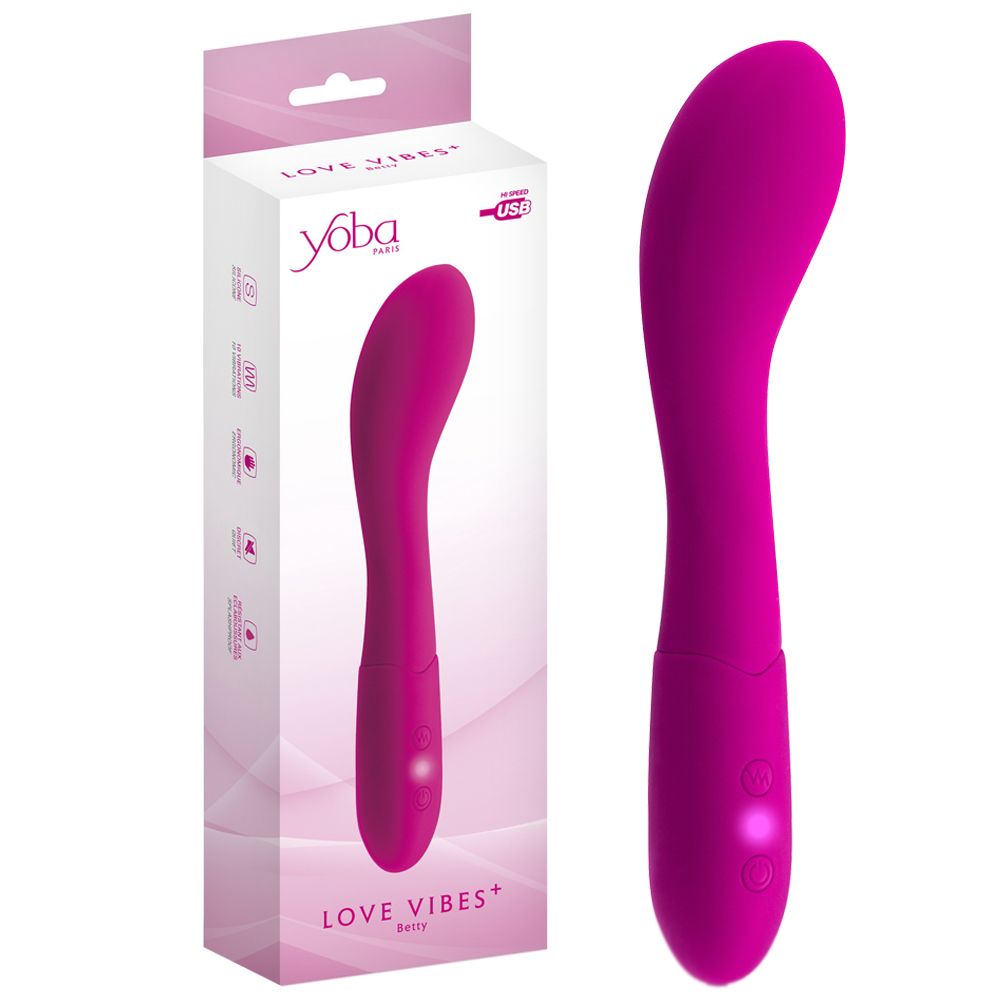 Вибратор Yoba Love Vibes Betty, 18.6 см (фуксия)