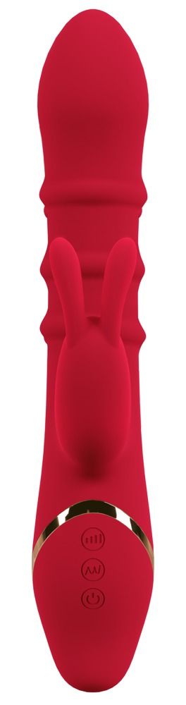 Вибратор-кролик You2Toys Double Bunny, 23.7 см (красный)