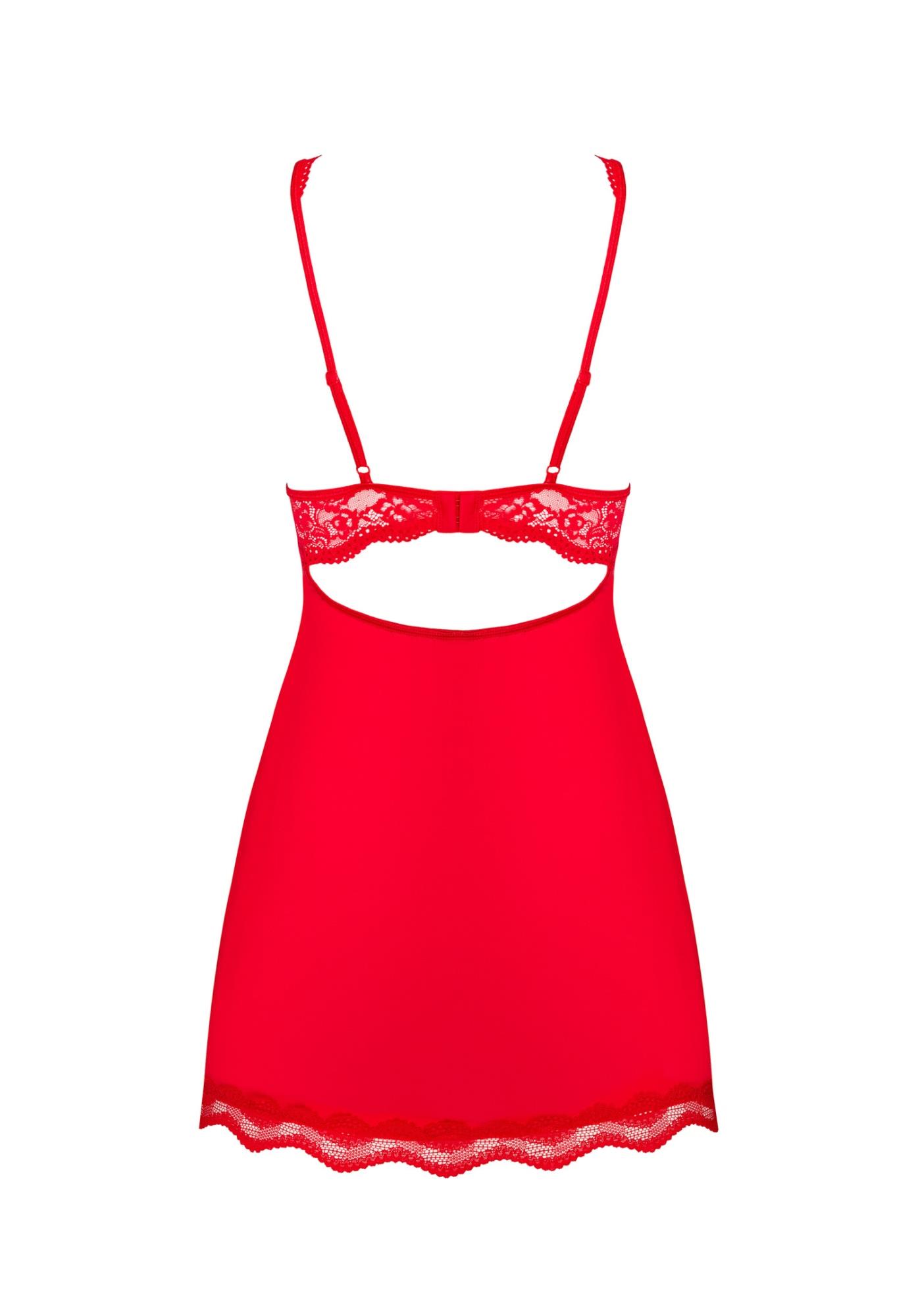 Komplet bielizny Obsessive Luvae, S/M (czerwony)