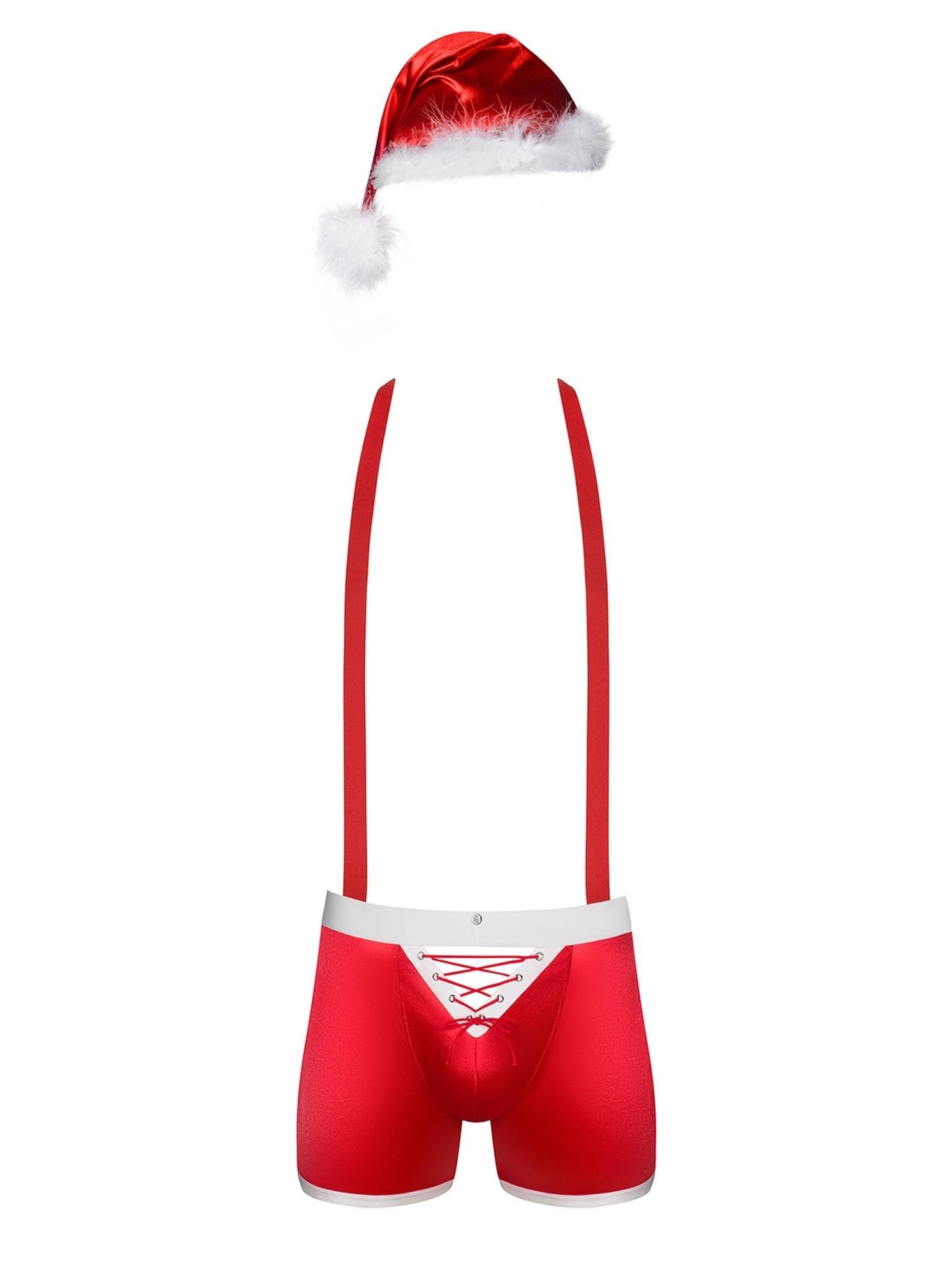 Костюм Санты Obsessive Mr Claus Set, 2XL/3XL (красный)