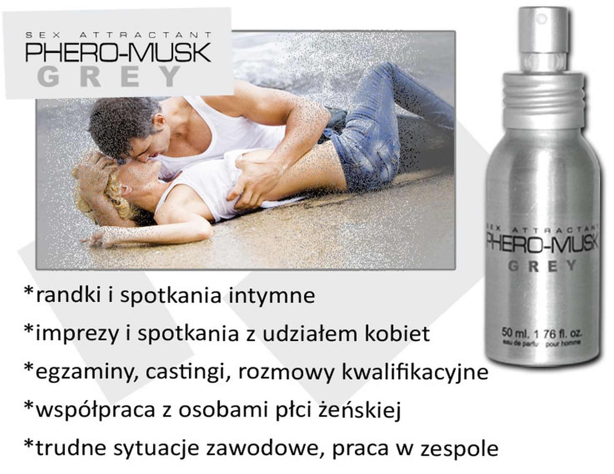 Мужские духи с феромонами Phero-Musk Grey, 50 мл