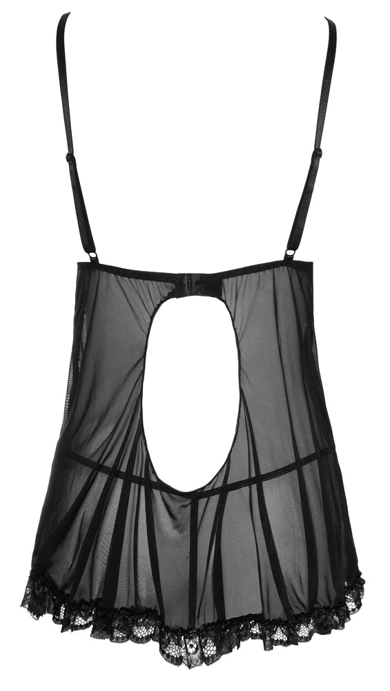 Сорочка Cottelli Lingerie Ruffles, S (черный)