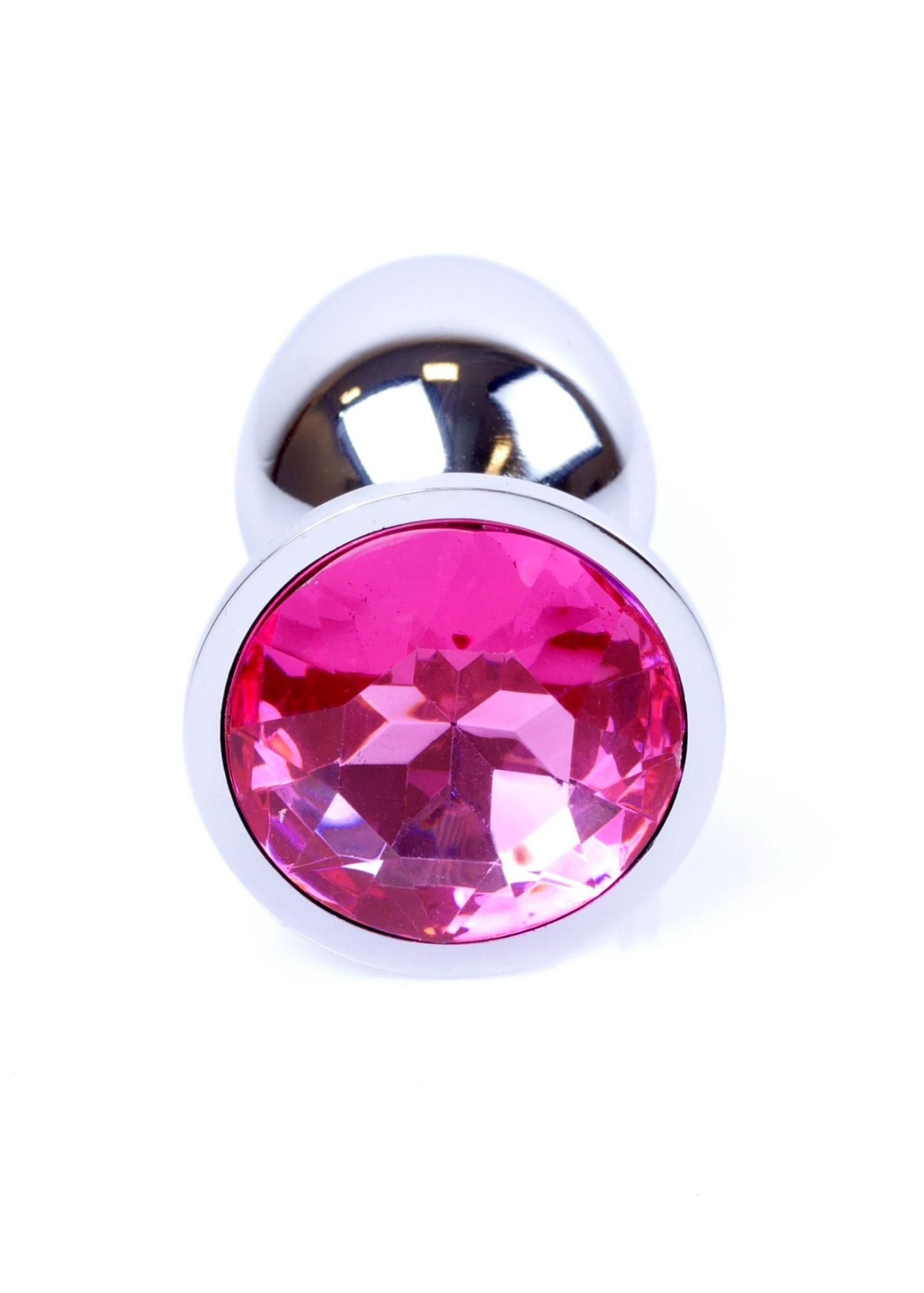 Korek analny MyLove Toys Jewelry Silver Plug, 7 cm (розовый)