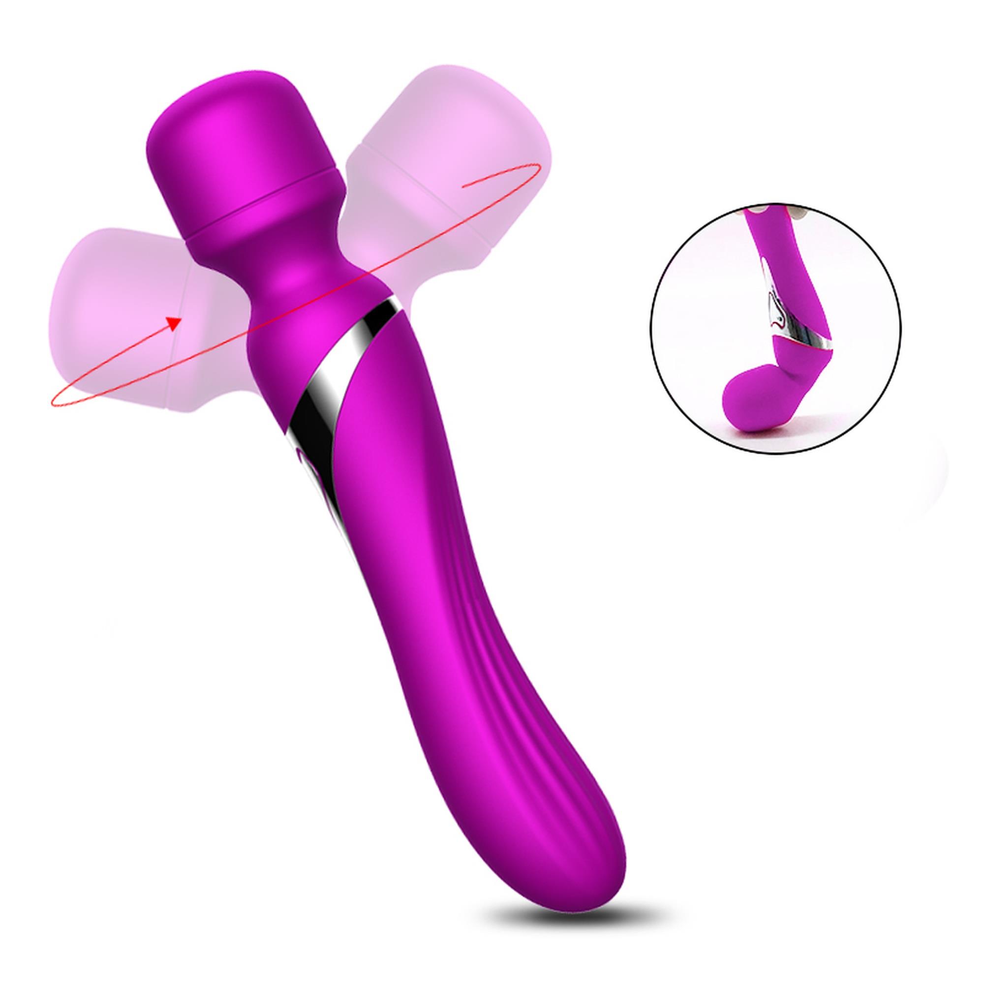 Вибратор B - Series Fox Dual Massager Pulsator, 22.6 см (фиолетовый)