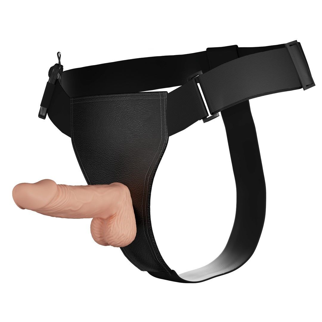Страпон Ultra Passionate Harness, 19.4 см (тілесний)