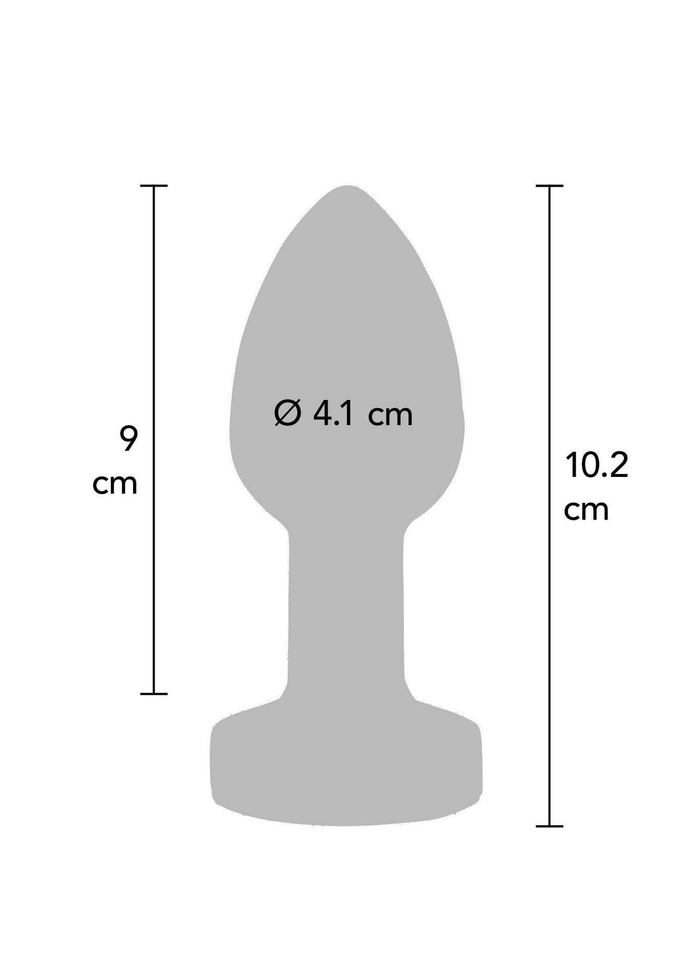 Korek analny ToyJoy Glider L, 10.2 cm (srebrny)