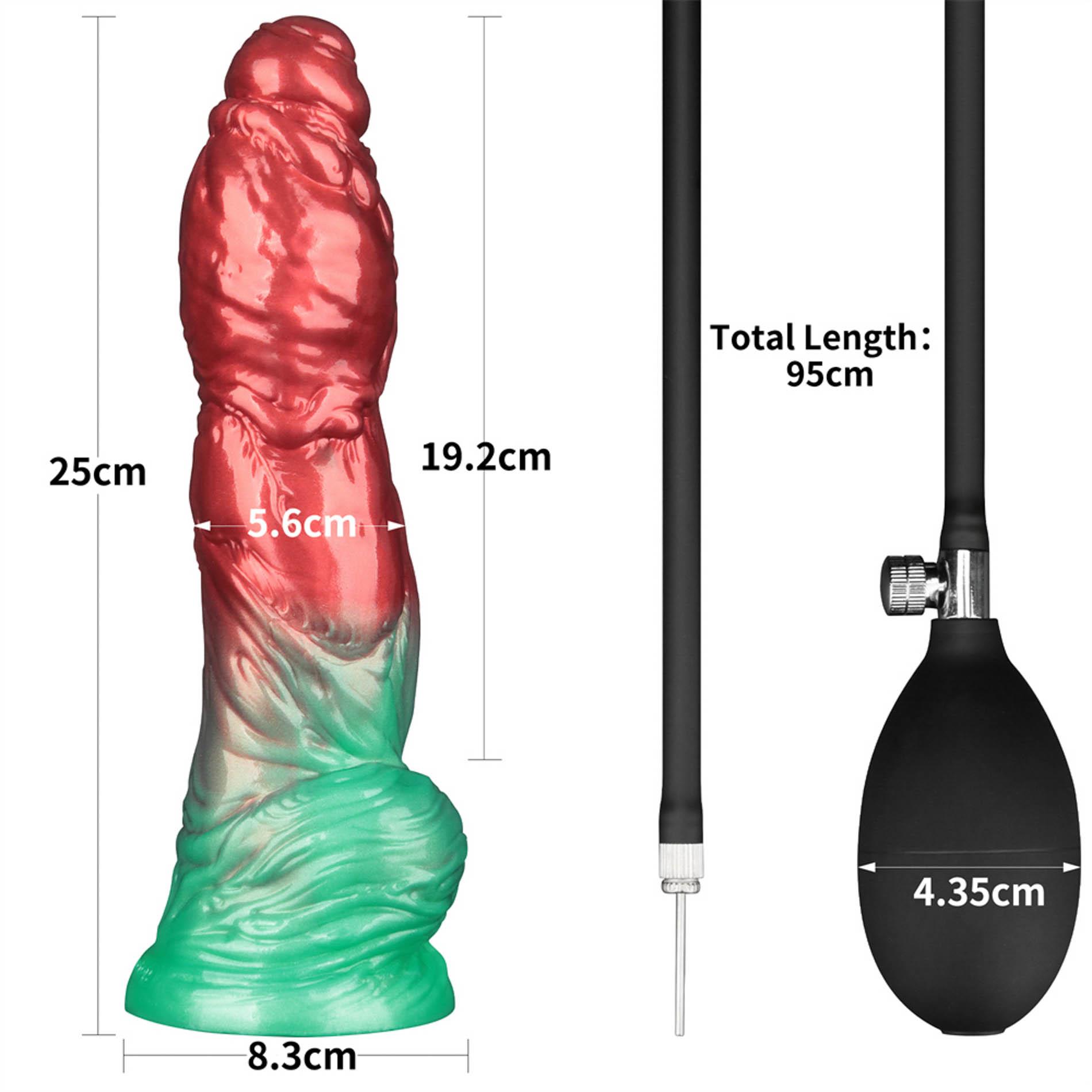 Фаллоимитатор Lovetoy Dual Density 10’’, 25.4 см (красный)