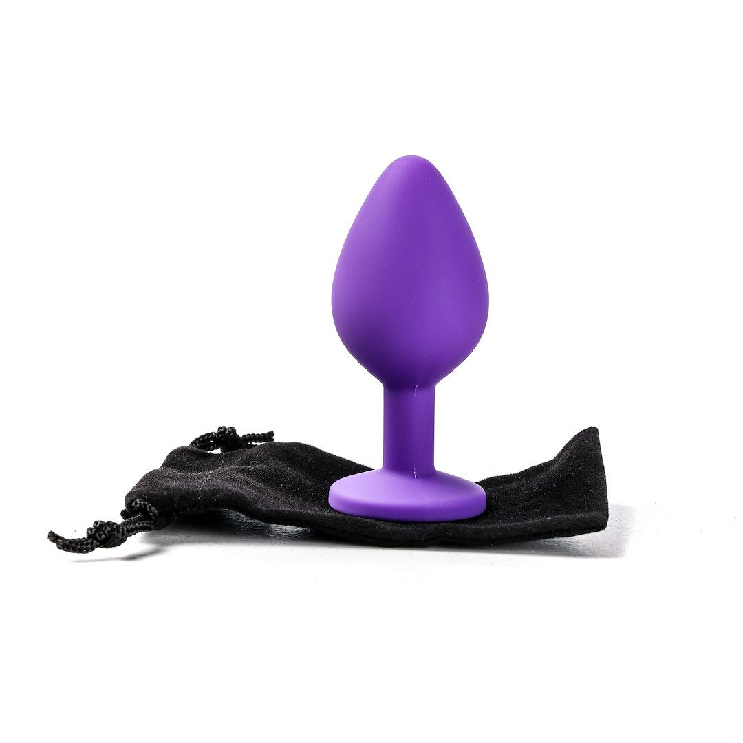 Korek analny Simply Pleasure M, 8 cm (czerwony)