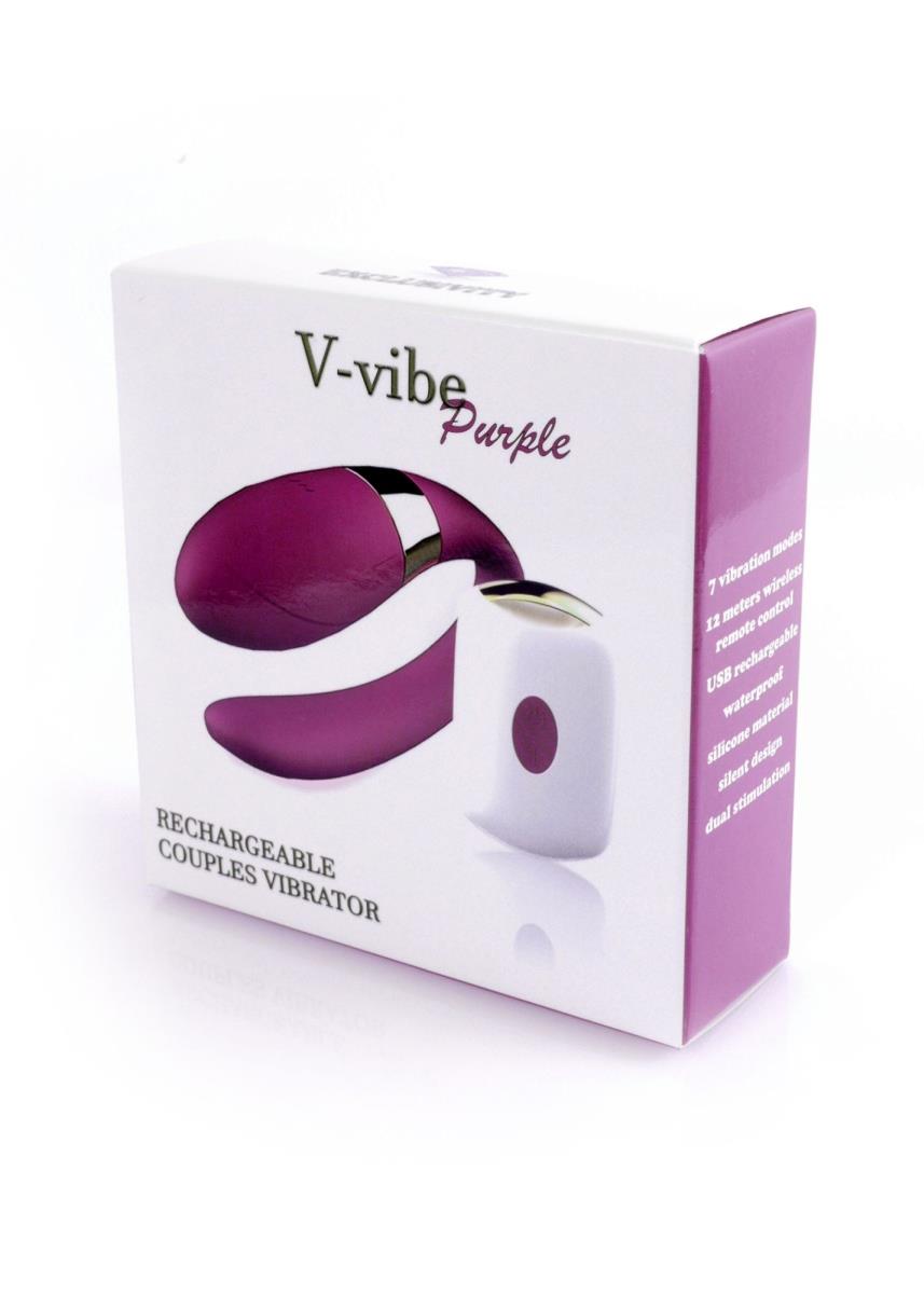 Вибратор Boss Series V-Vibe, 9 см (фиолетовый)