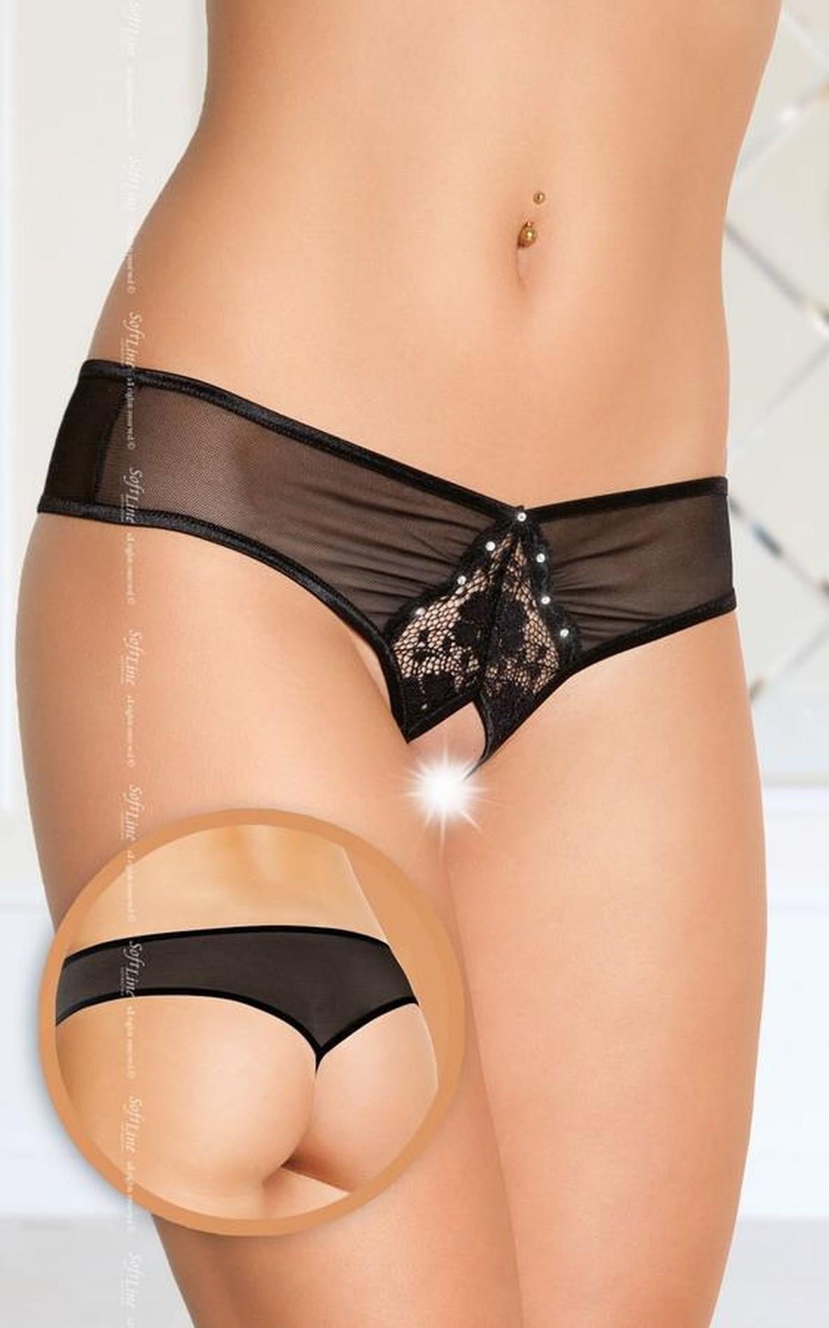 Трусики Softline Panties 2400, S/M (черный)