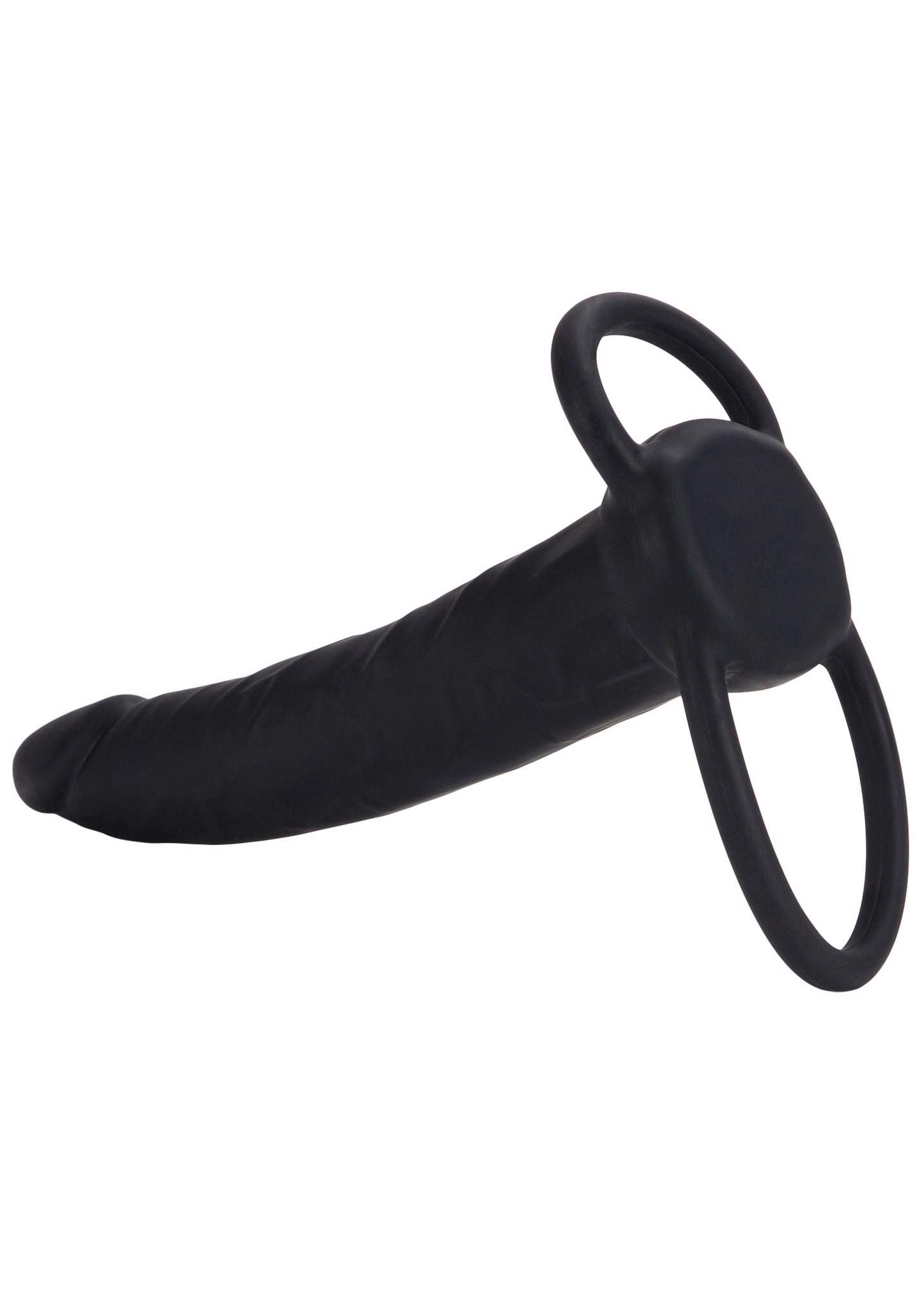 Насадка на пенис Calexotics Dual Penetrator, 14 см (черный)