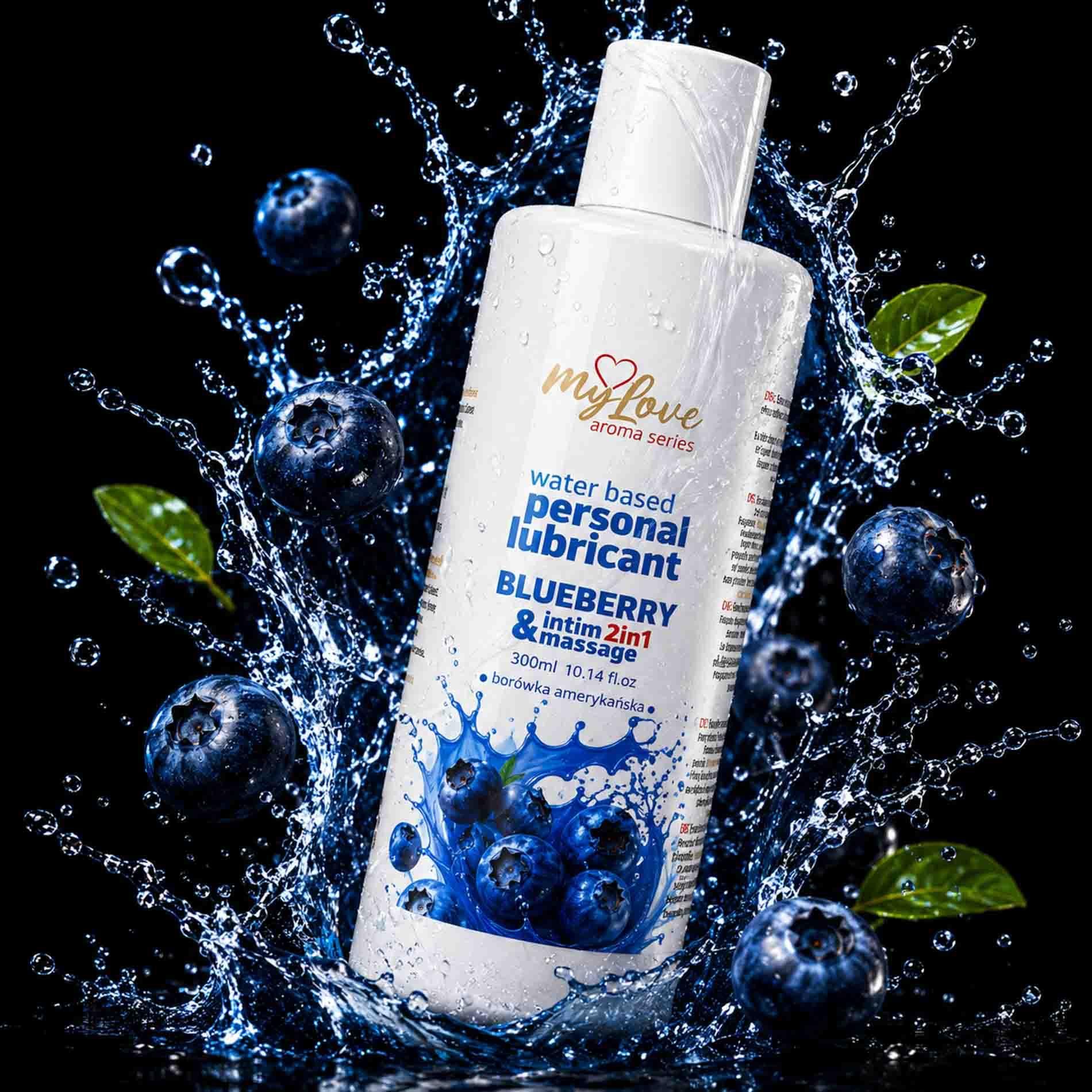 Лубрикант MyLove Aroma Series Intim&Massage 2in1 Blueberry, 300 мл