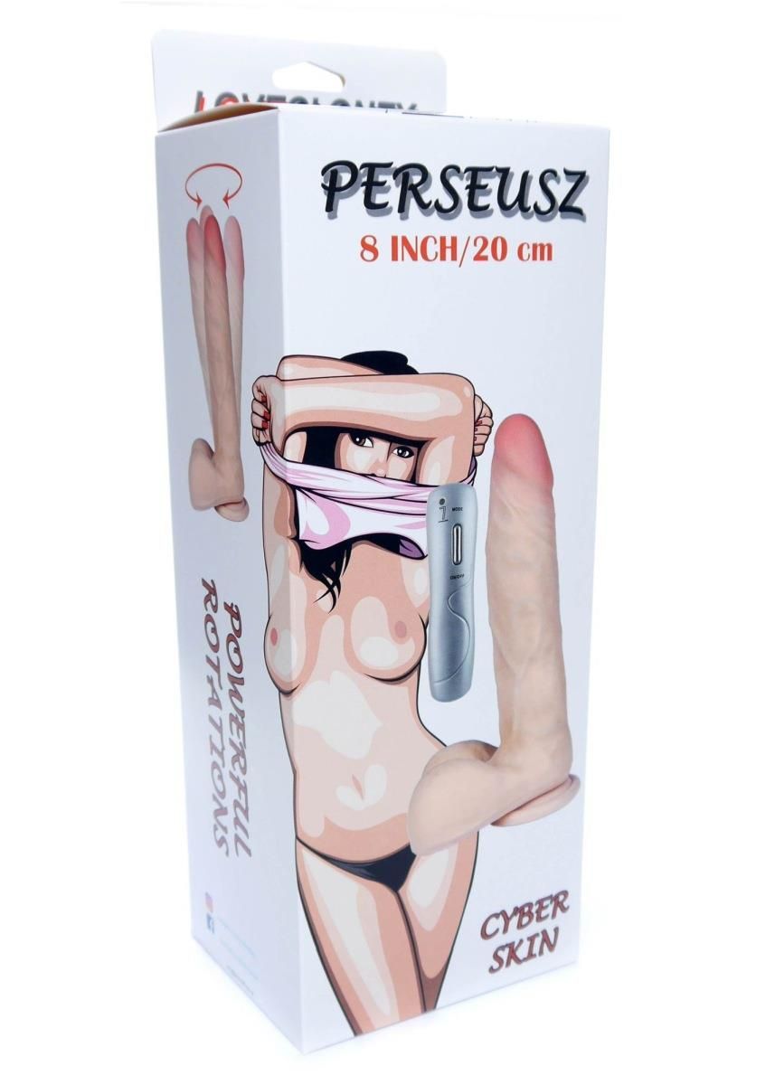 Vibrator B - Series Real Perseusz 8", 23 cm (w kolorze cielistym)